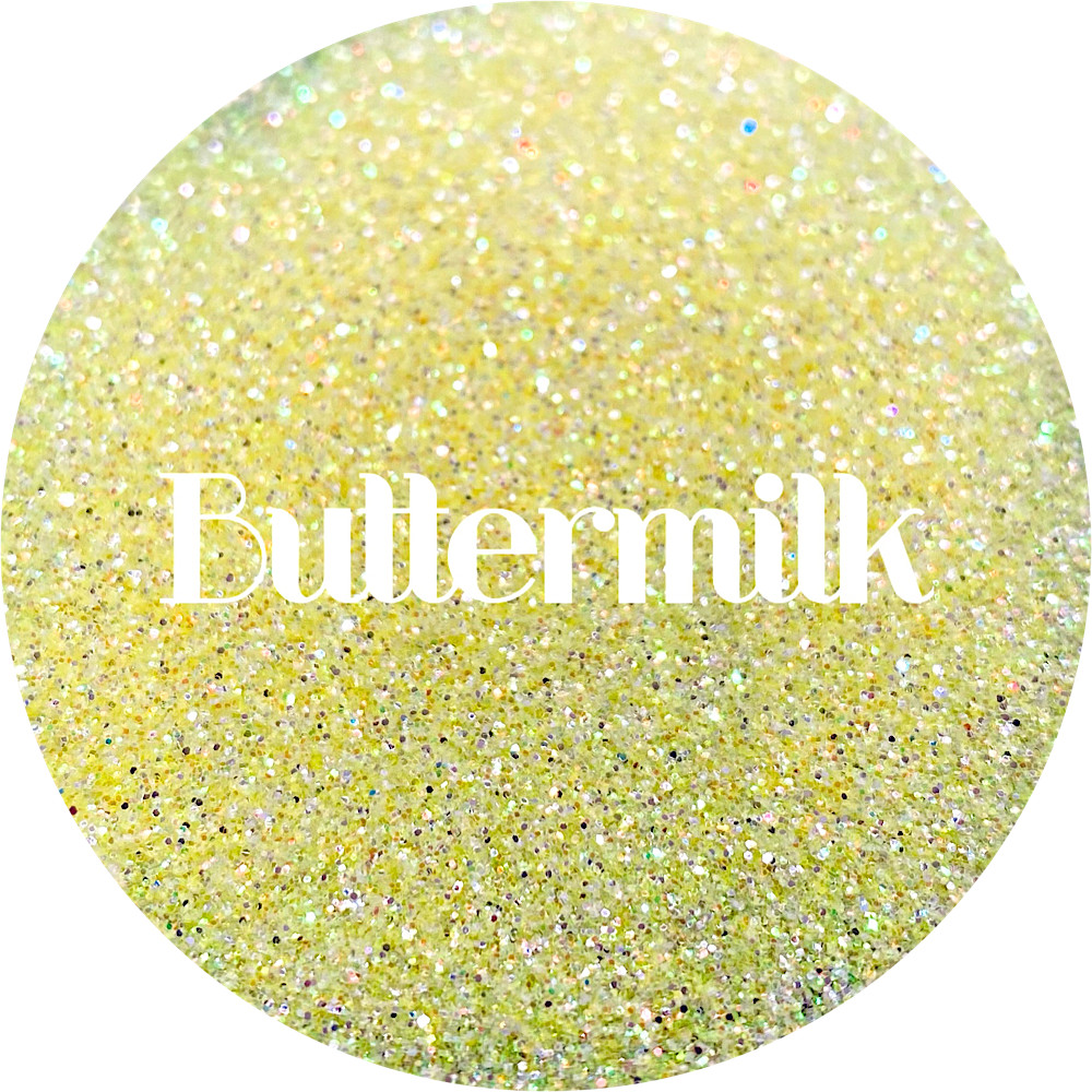 Premium Polyester Glitter - Pastel Yellow Iridescent