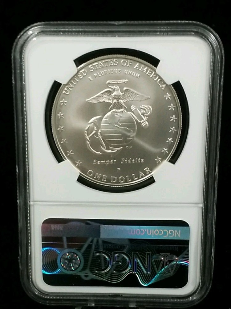 2005-P $1 Marines Commemorative Silver Dollar NGC MS 69 6773