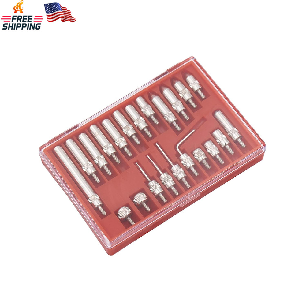 Clockwise Tools Digital Dial Indicators Tip Set, DIPR-01 22 Pieces, UNF 4-48 Thr