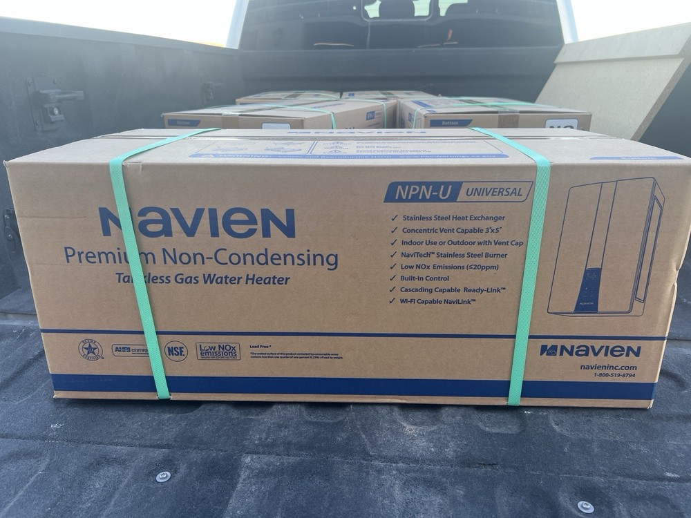 Navien NPN-180U Tankless Gas Water Heater Wi-Fi Indoor/Outdoor Brown