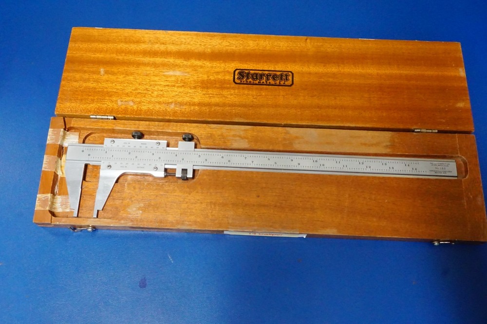 Starrett No 123 14” Master Vernier Caliper Hardened And Stabilized Master Bar
