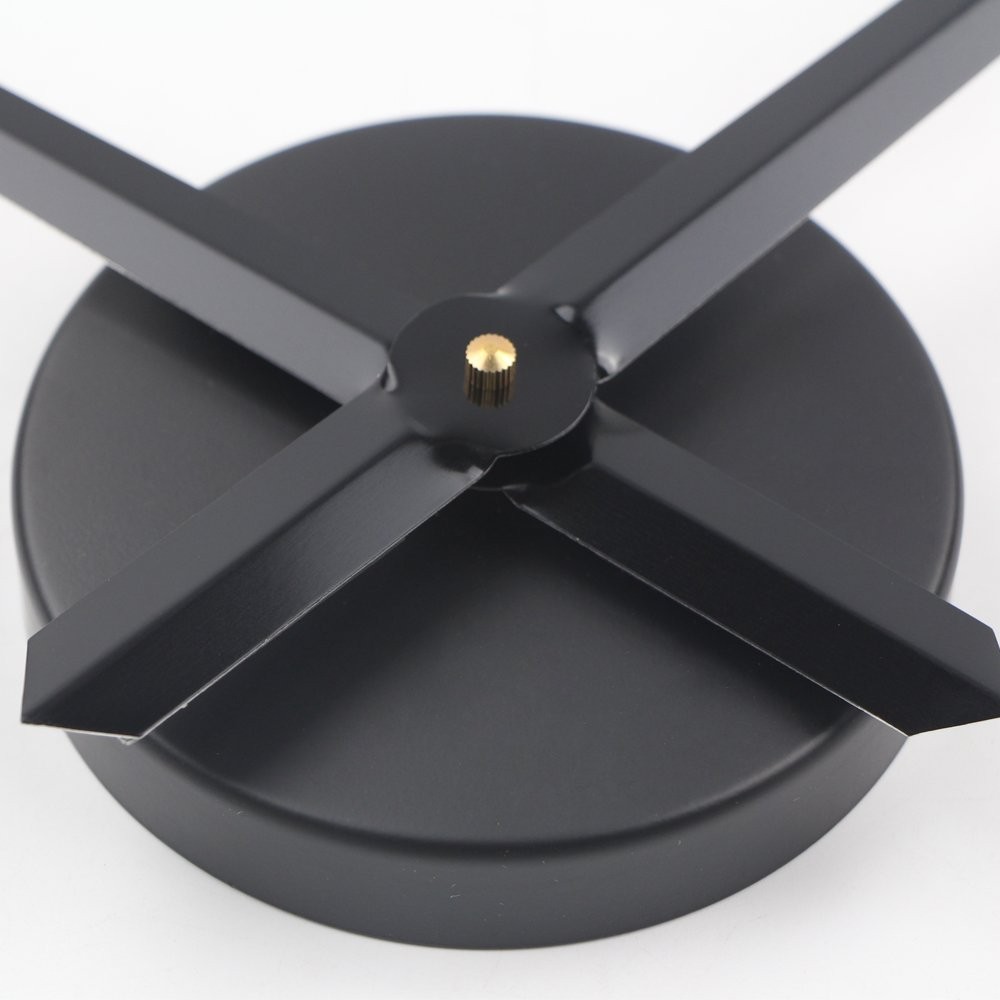 Timelike 3D Clock Hands, Large Needles Quartz Large, Black-t42b