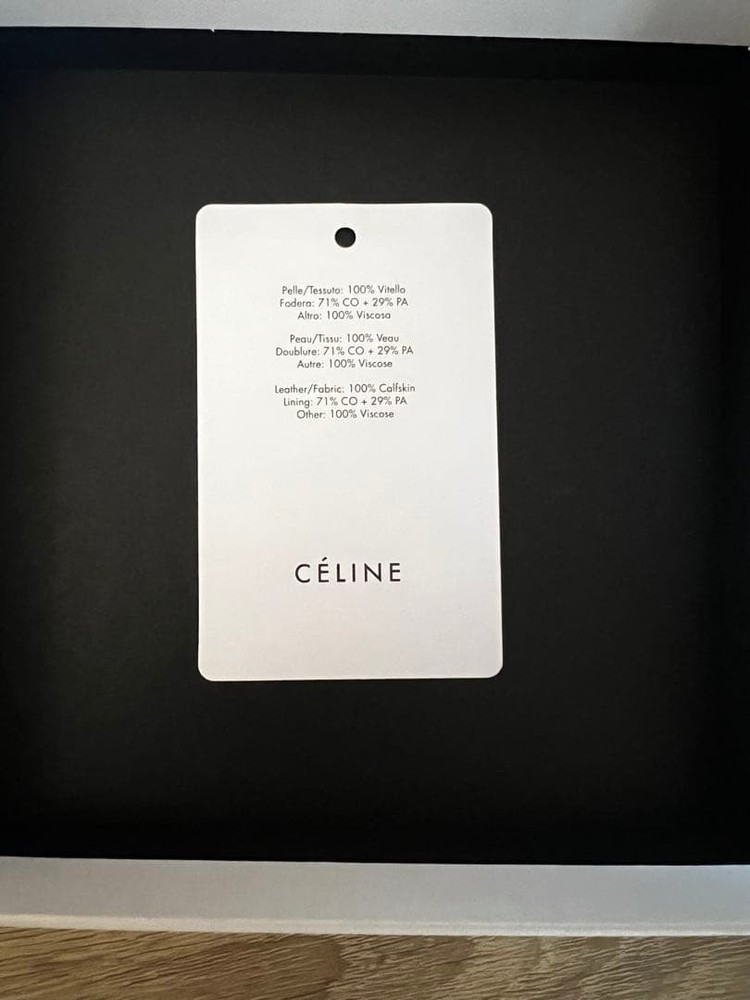 CELINE Black Bi fold Wallet Celine From Japan