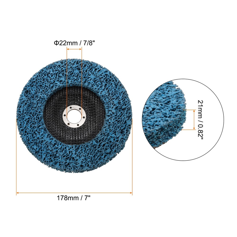 2pcs 7" x 7/8" Strip Disc Stripping Wheels for Angle Grinder