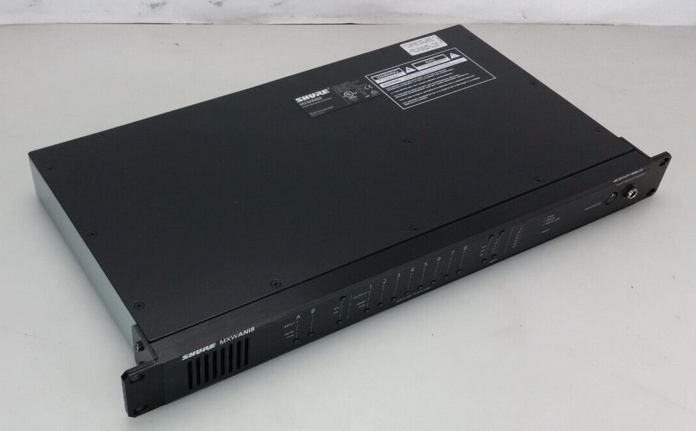 SHURE MXWANI8 8-Channel Audio Network Interface