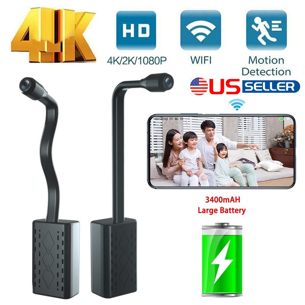 4K Camera 1080PHD Wireless WiFi Security Mini Micro Pinhole Screw DIY Camera DVR
