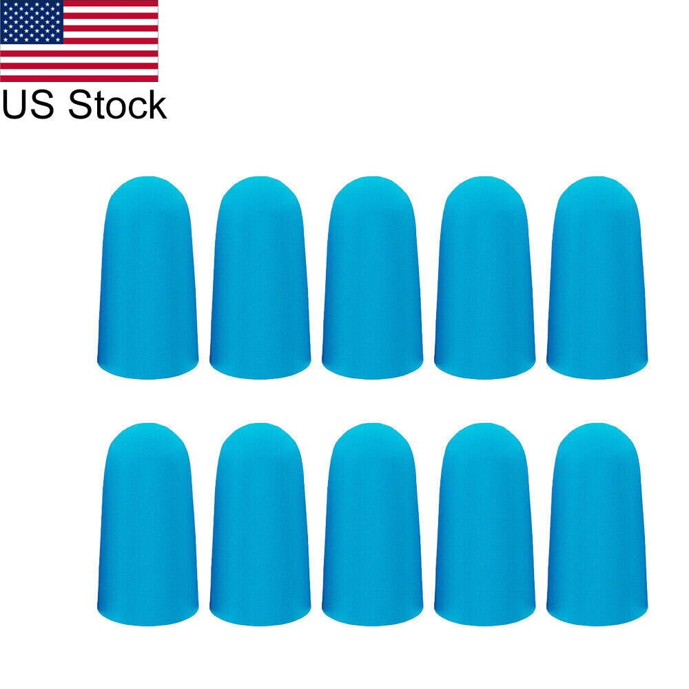 Blue Soft Reusable Silicone Ear Plugs Noise Cancelling Protector Study / Sleep