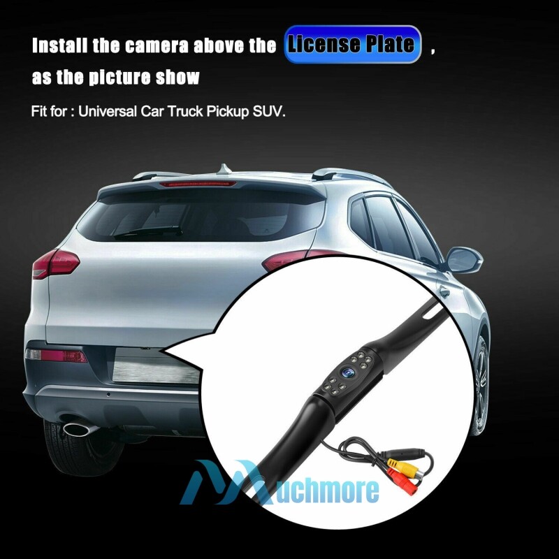 170° License Plate Frame Backup Camera Parking Reverse Night Vision Waterproof