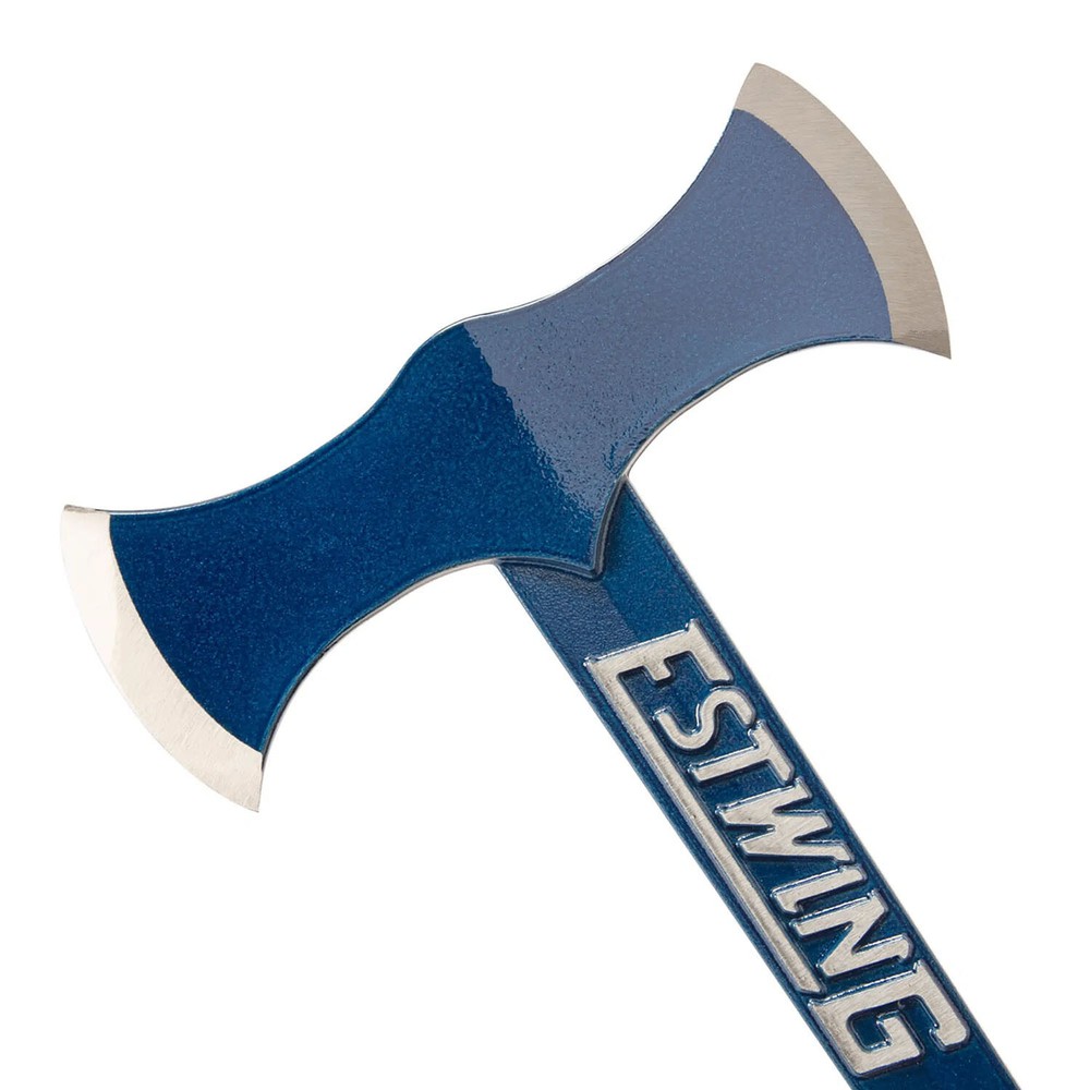 Estwing 17" Black Eagle Double Bit Axe with Nylon Sheath - Blue - E6-DBA