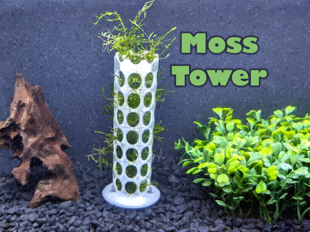 Moss Tower for aquariums