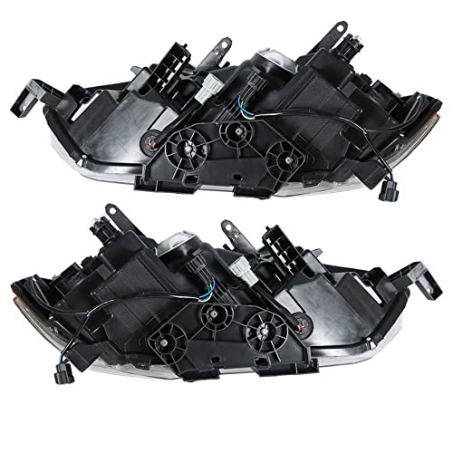 LH & RH Headlight Halogen Left and Right Side Headlamp Assembly Replacement