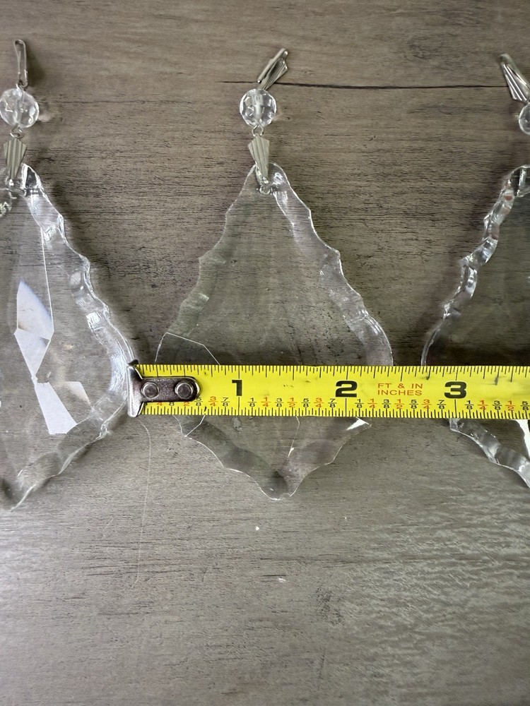 4 chandelier tear drop replacement crystals