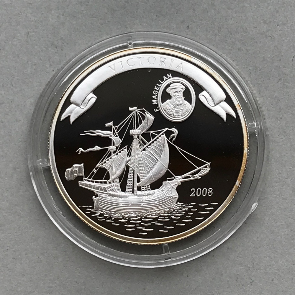 PALAU  Silver   2 Dollars  2008   VICTORIA   SHIP  Proof
