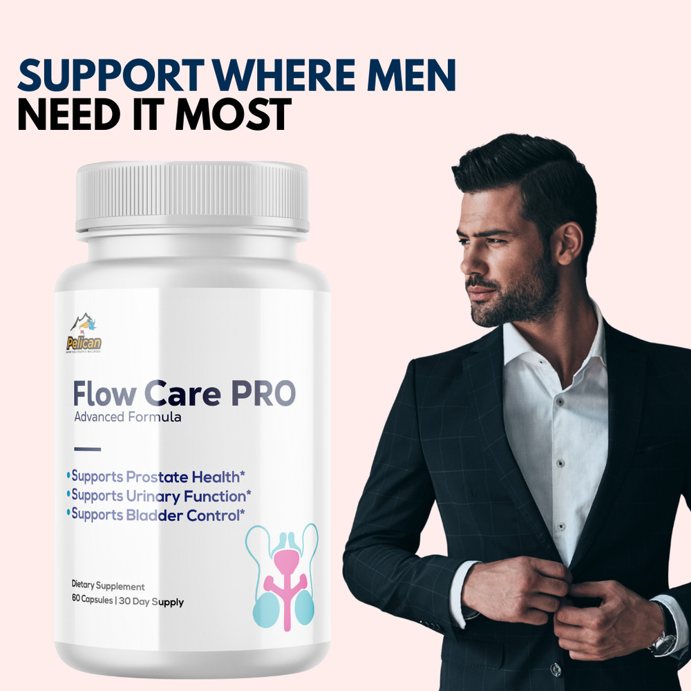 Flow Care PRO- Prostate Support- 5 Bottles- 300 Capsules