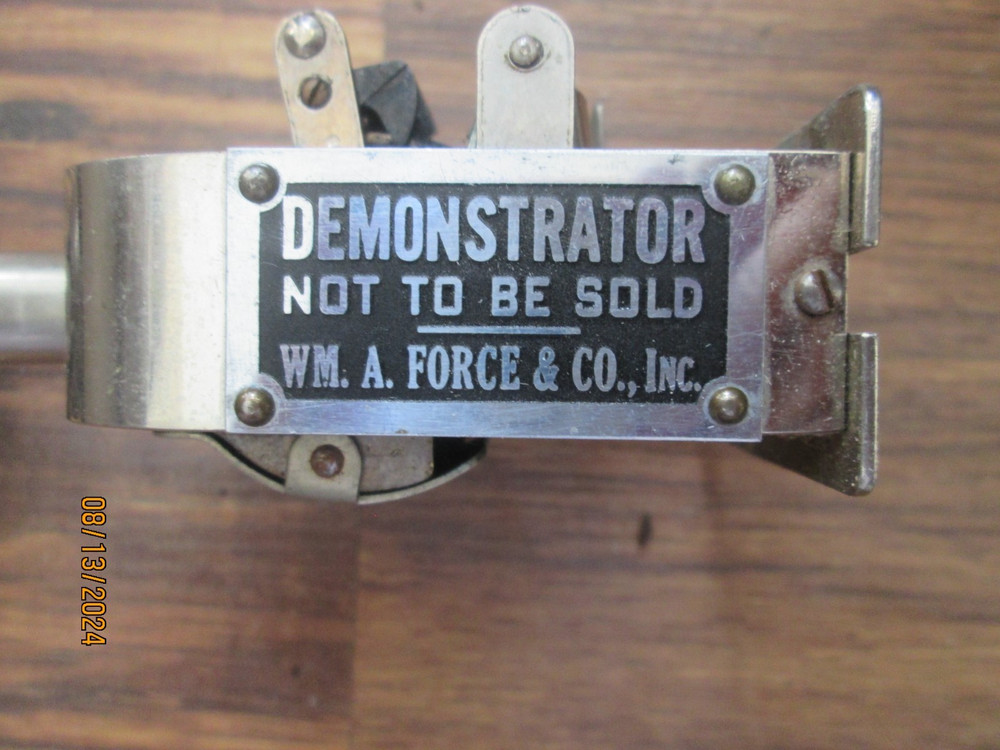Vintage Force Model 150 Automatic Numbering Machine Demonstrator Sample Model