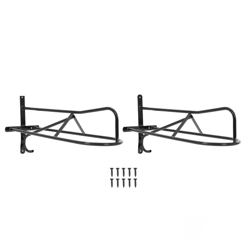 2 Pcs Wall Mounted Saddle Rack Heavy Duty, Space Saving Holds Horse Saddle