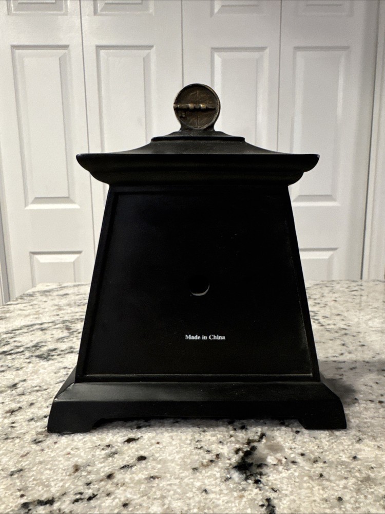 Black Mantle Clock Black And Gold