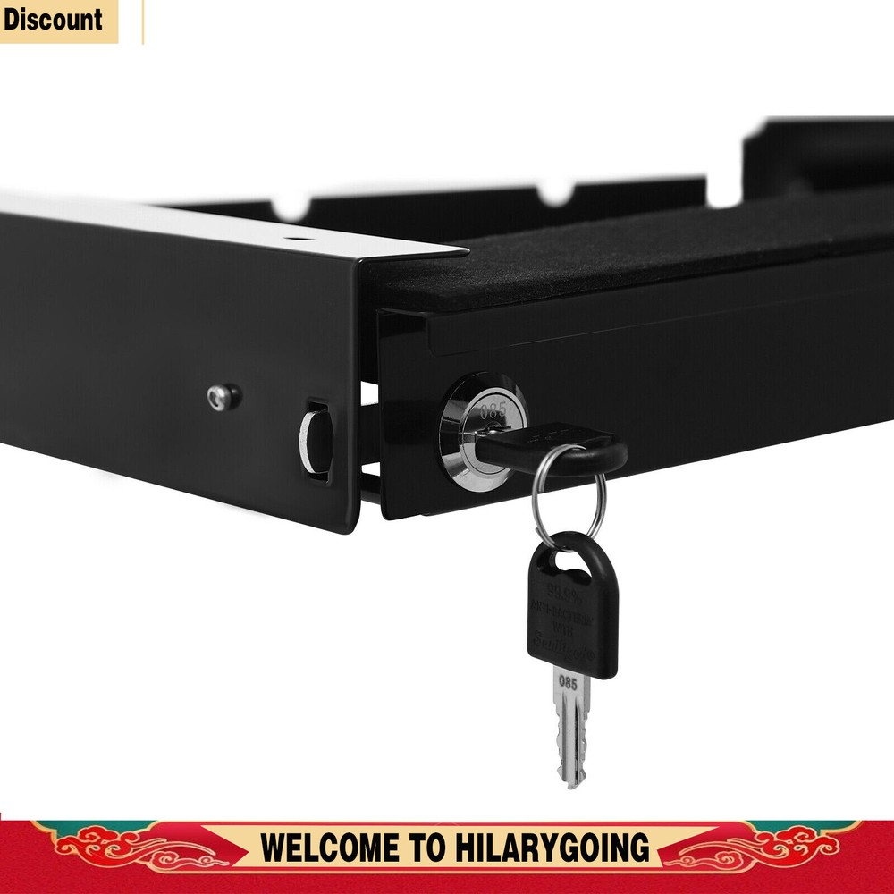 Under-Desk Drawer Storage Organizer for Standing Desks Pull-out Drawer Black