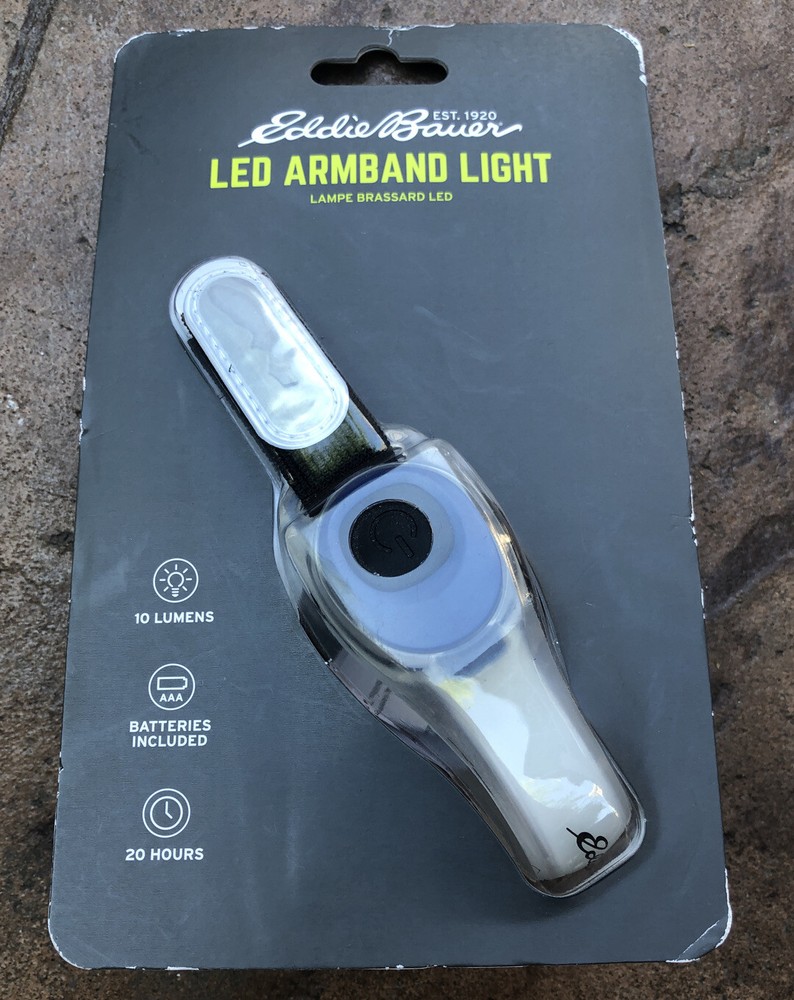 Eddie Bauer LED Armband Light 1-Pack True Blue One Size Adjustable NEW