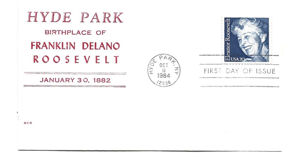 2105 Eleanor Roosevelt, RKR  red FDC