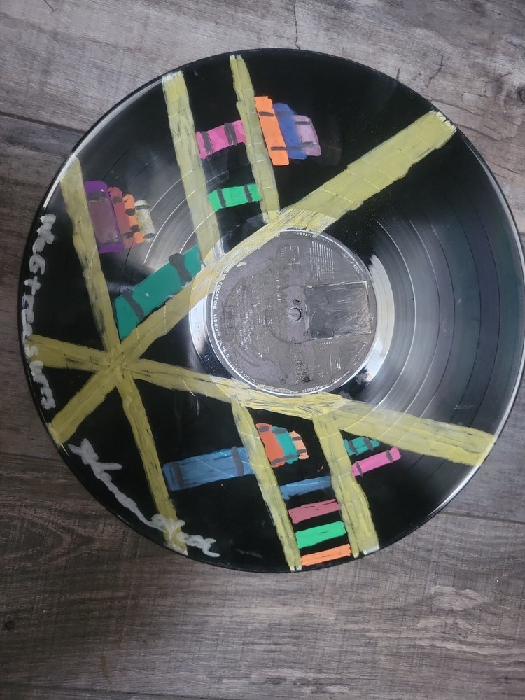 Handpainted 12" Vinyl Record