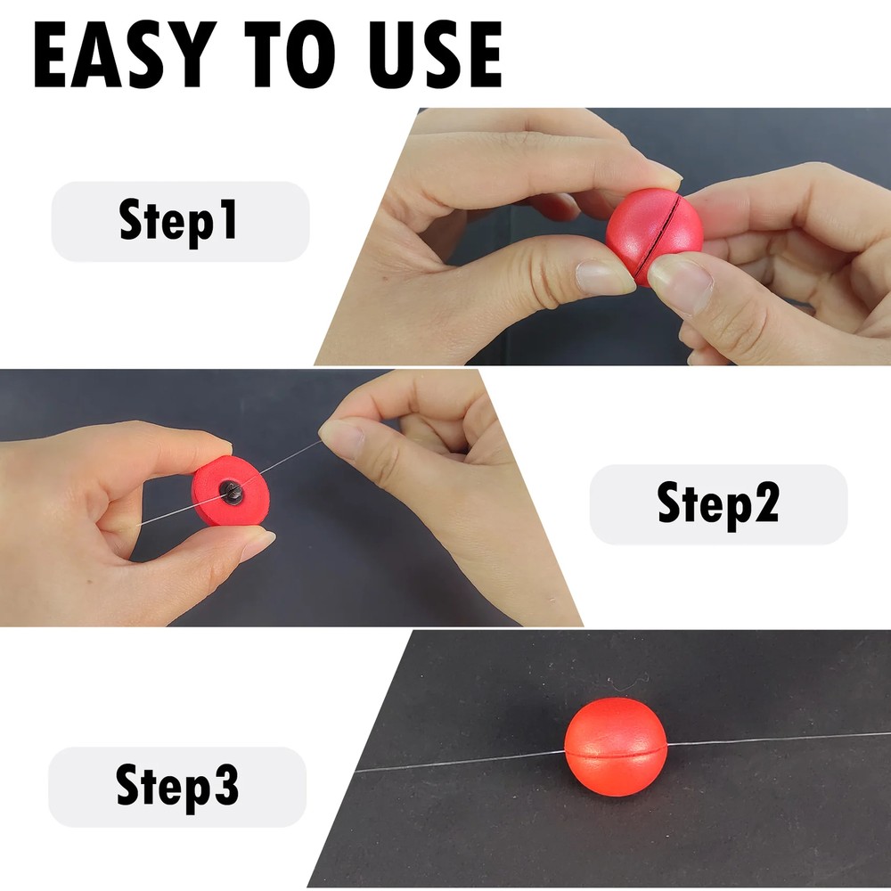 Aventik 12ps Durable & Lightweight Slotted Peg Float High Visibility Round