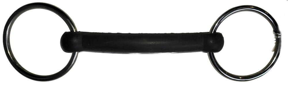 Rubber Mouth Loose Ring Solid Bradoon Bit