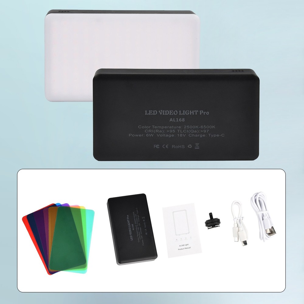 168LED Video Light Panel Fill Light Selfie Light for Phone Camera with Cold Boot