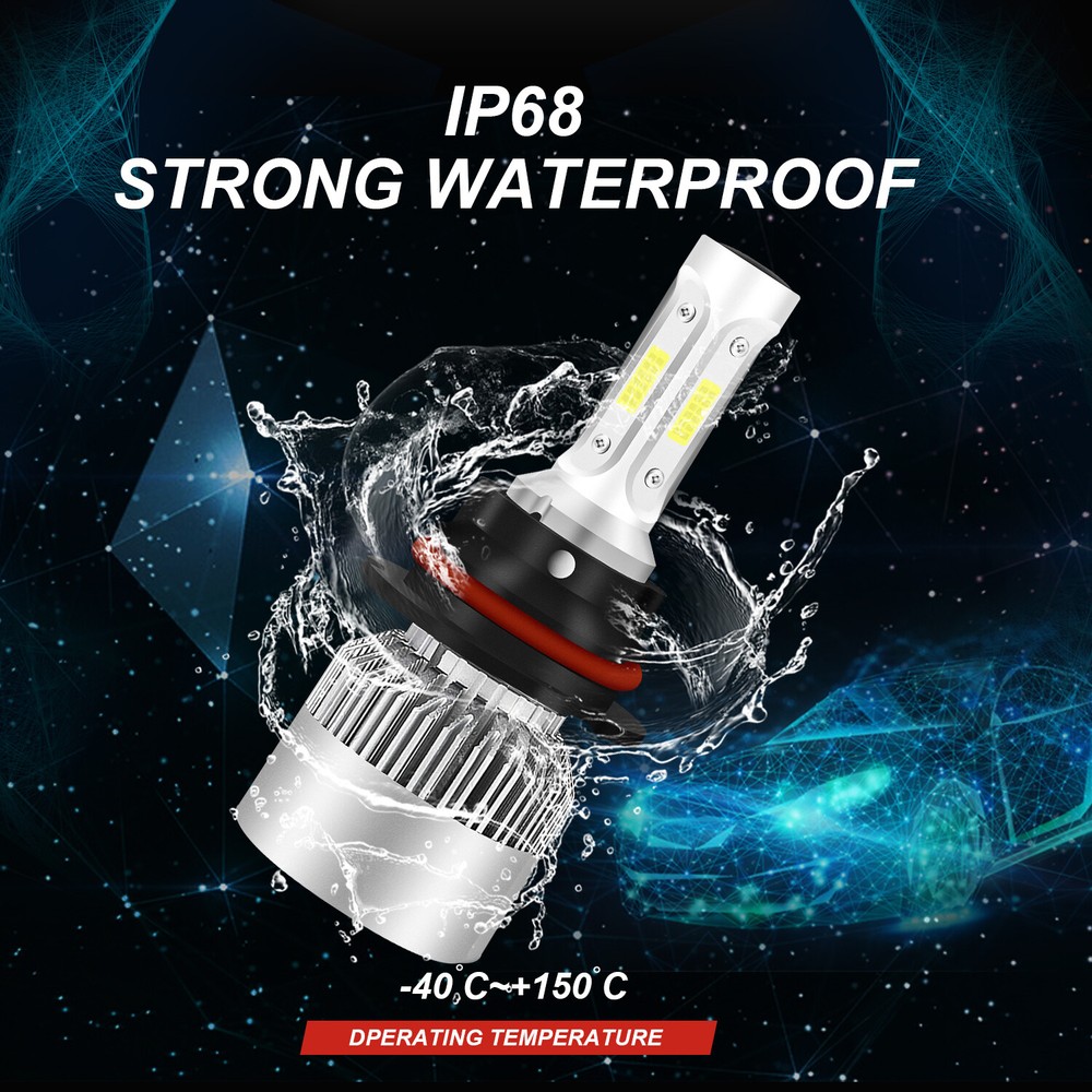 For Car Impala 1994-1996 LED Headlight High/Low Beam Bulbs 6000K Kit White