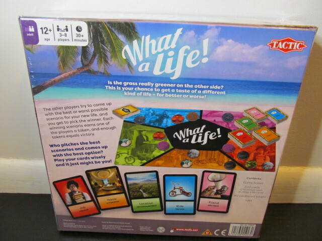 Tactic What A Life Card and Board Game