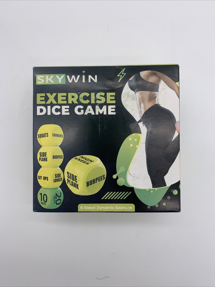 Skywin Workout Dice - Fun Exercise Dice for Solo or Group Classes, 6-Sided Foam
