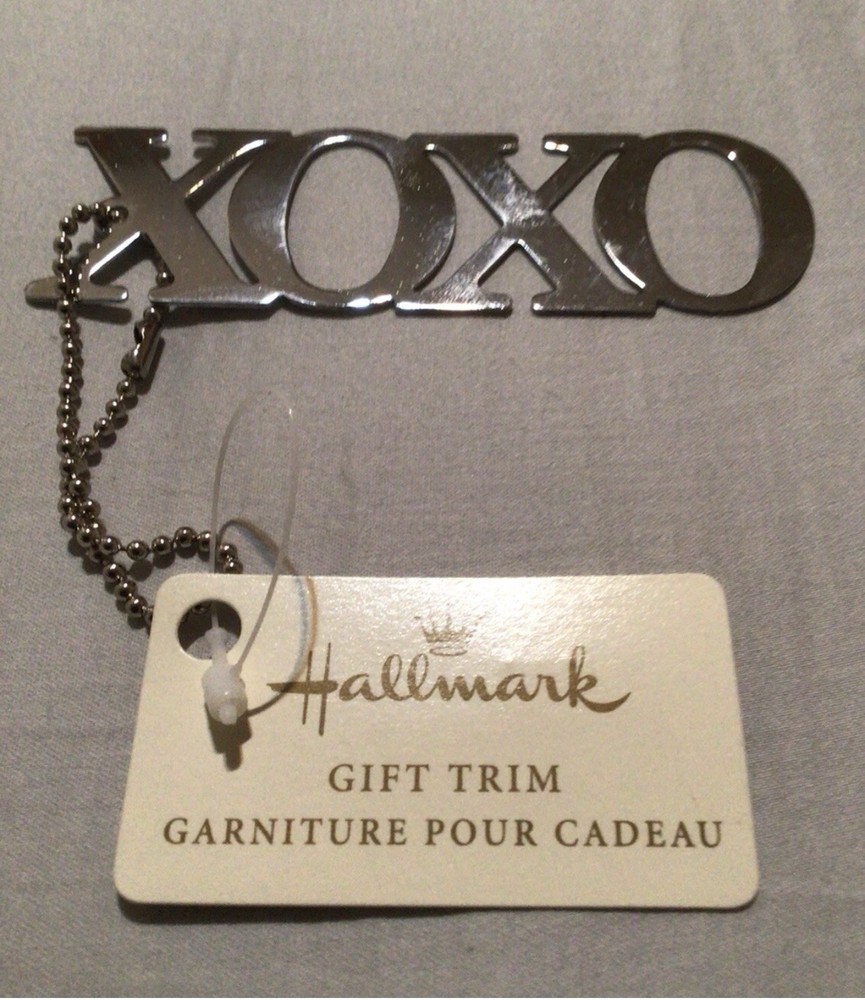 Hallmark XOXO Silver Gift Trim