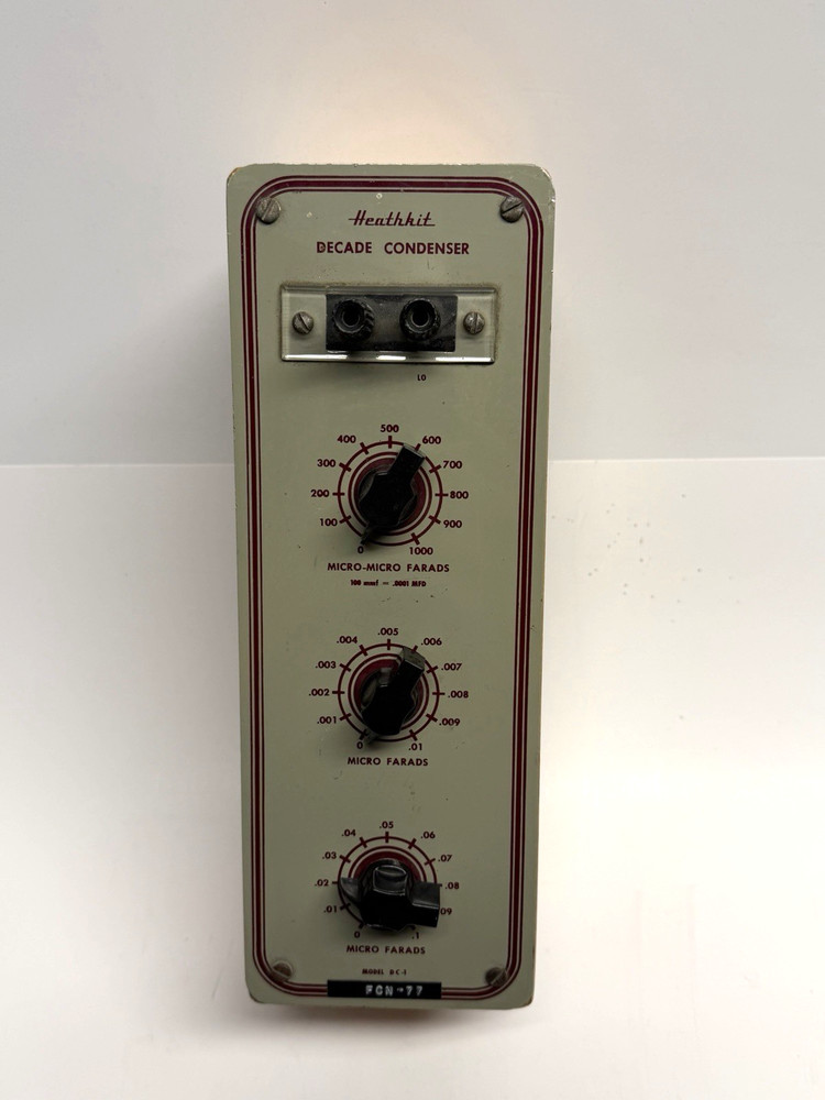 VINTAGE Heathkit DC-1 Decade Capacitor Condenser Capacitance Box