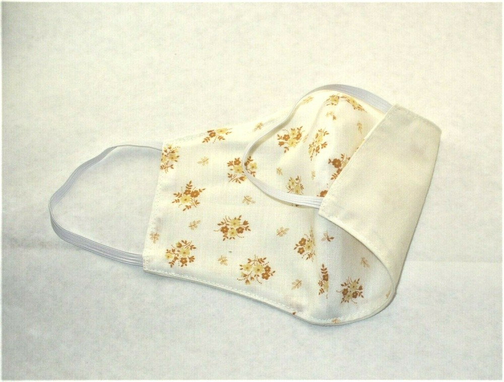 Face Mask Wire Adult Tan White
