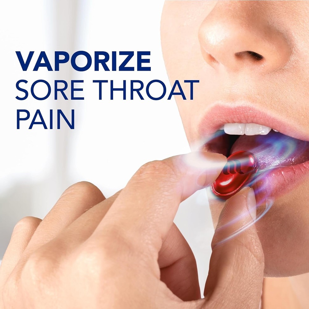 VICK'S VapoCool Severe Max Strength Cherry Cough Drops 45