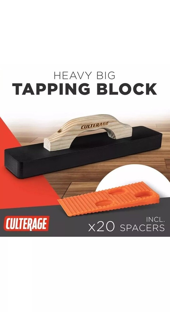 - Tapping Block Incl. 20 Spacer Laminate Flooring Tools Tapping Block