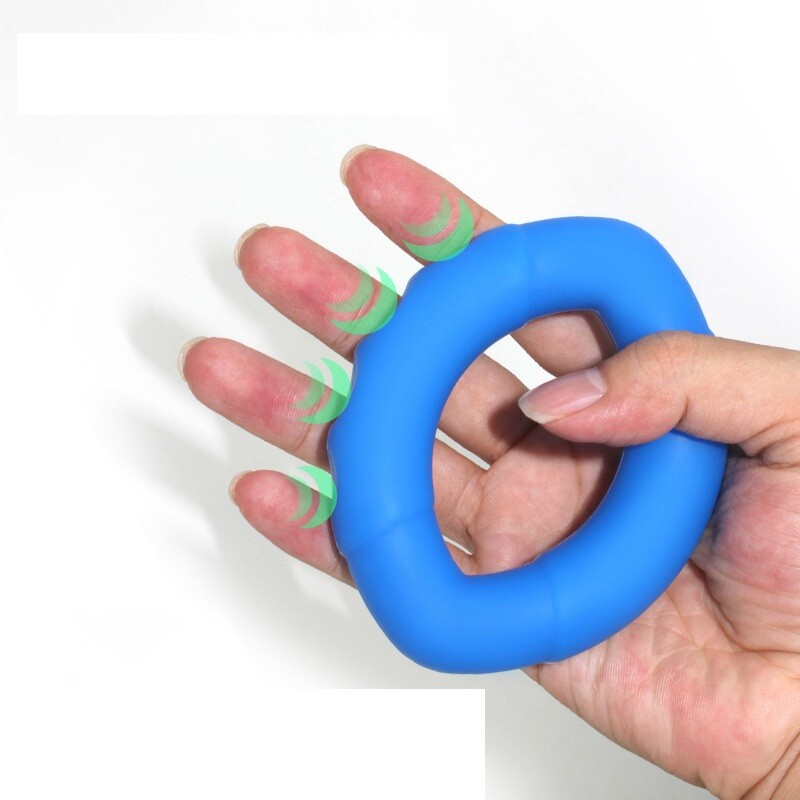 Hand Finger Gripper Exerciser Ring Stress Therapy Relief Squeeze Training