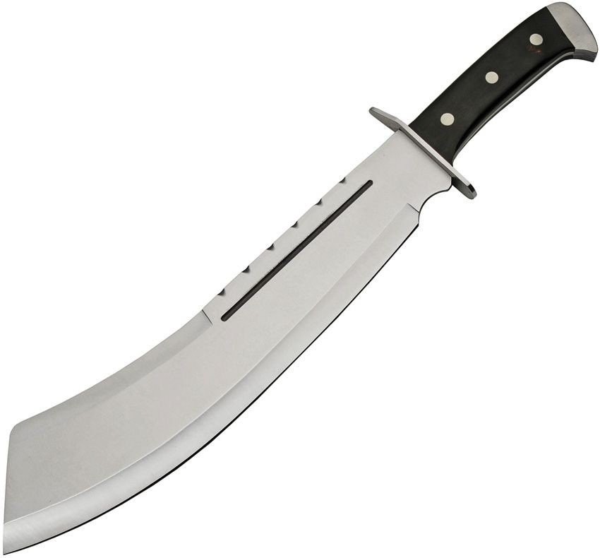 China Made Machete Fixed Blade Knife Black Pakkawood Handle - 926948-BK