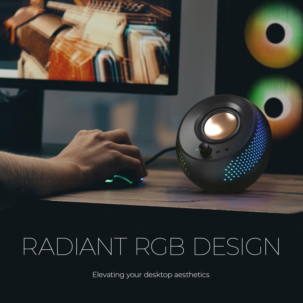 Creative Pebble X Plus 2.1 Bluetooth Speaker System 15 W RMS Black