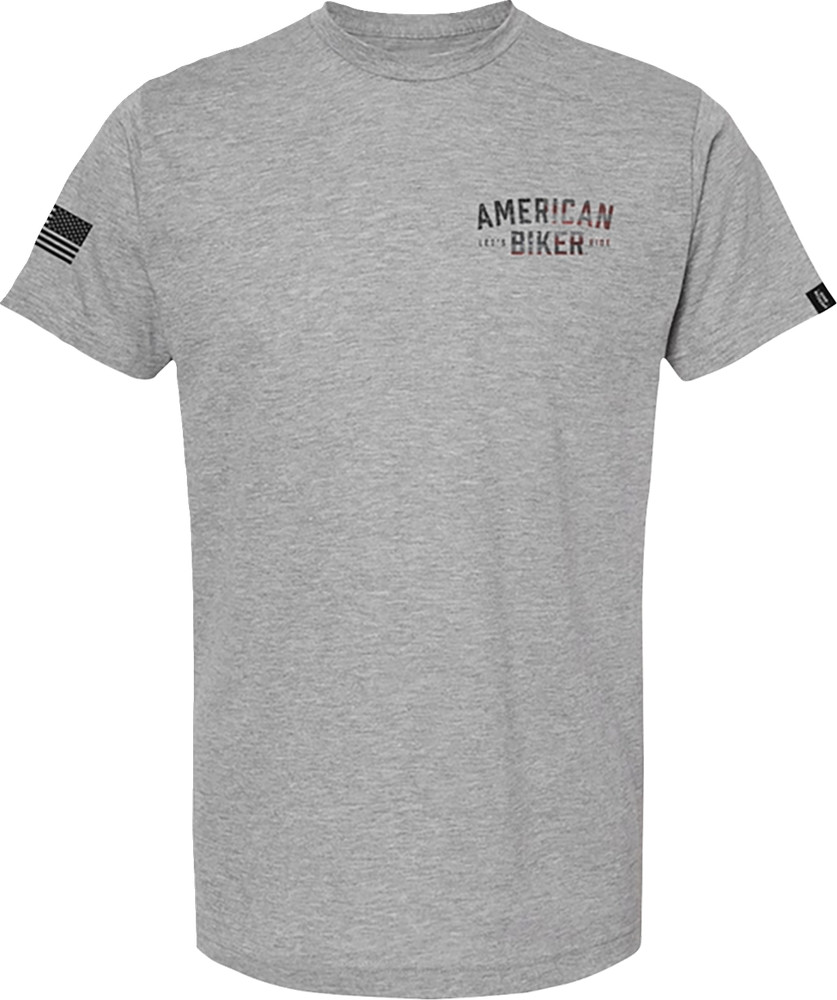 AMERICAN BIKER Biker Sam Active T-Shirt Red White Blue Medium