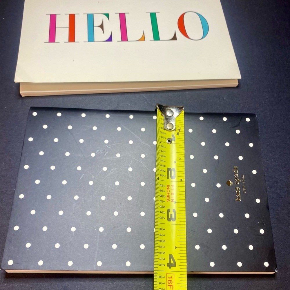 Kate Spade Polka Dot Notebook and Multicolor HELLO Notebook Set