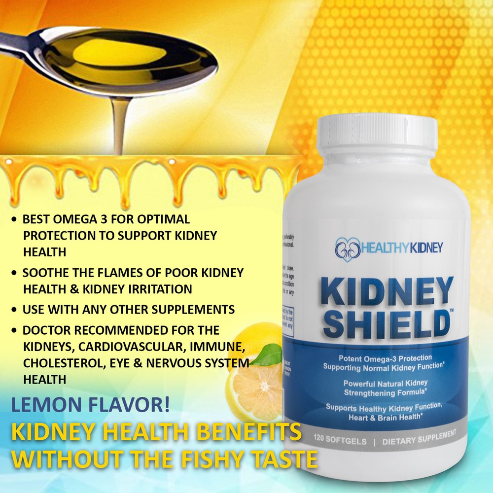 Kidney Shield Supplement Function Creatinine Cleanse Renal Health Function 2pack