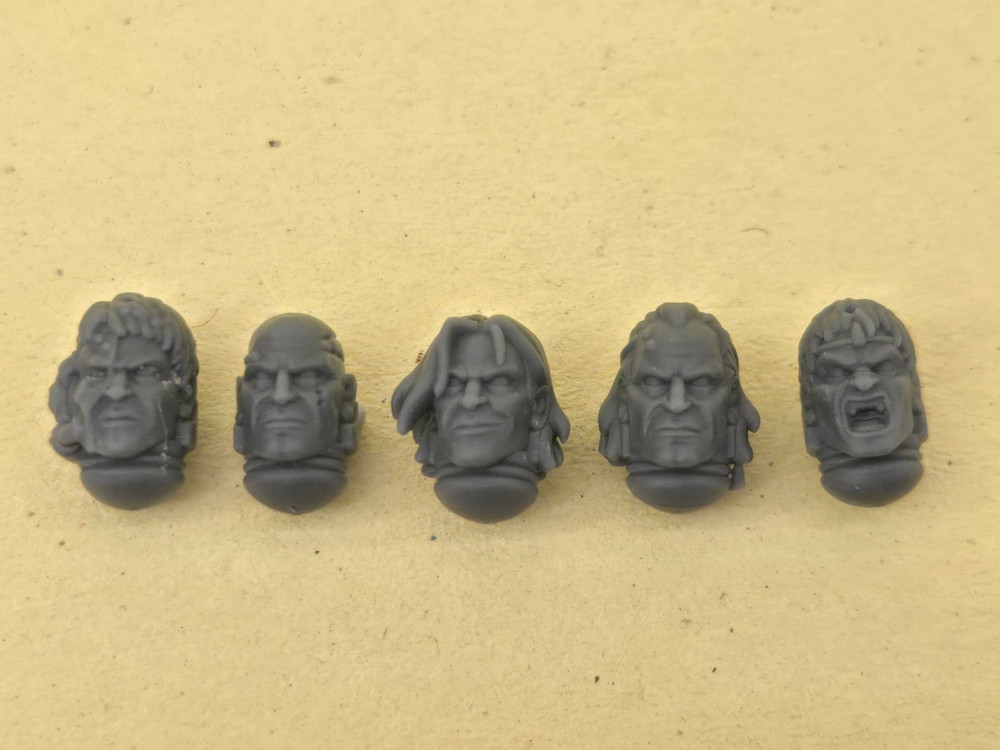 Blood Angels Bare Heads - BITS MULTILISTING - Greytide Studio - Crimson Lords