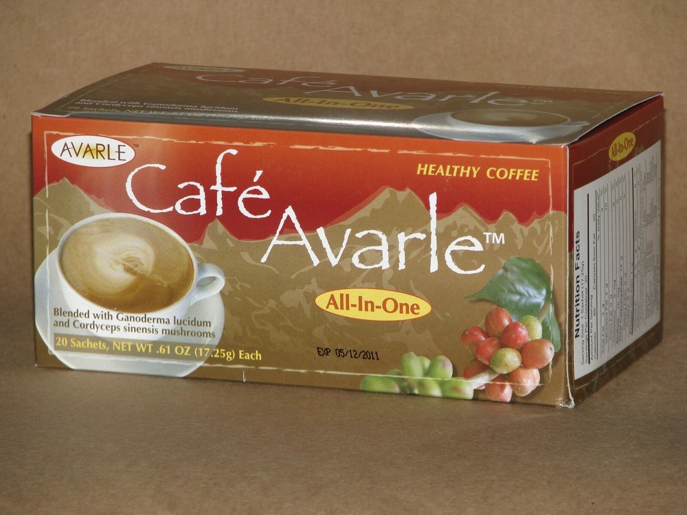 Ganoderma Coffee w/ Cordyceps - Cafe Avarle All-in-One 10 boxes (200 sachets)