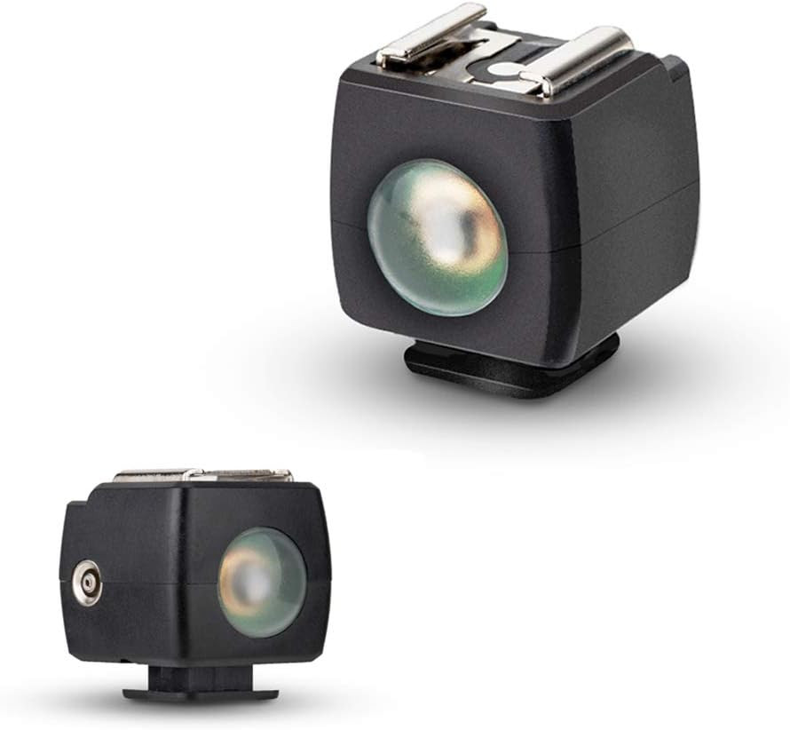 Optical Flash Slave Trigger Hot Shoe Sync Adapter with PC Socket,Optical Sensor