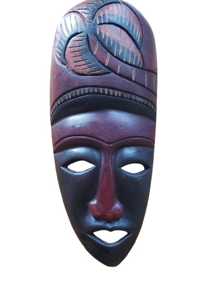 Handcarved Handpainted Wooden Mask