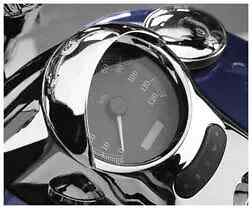 National Cycle Chrome Speedometer Cowl Visor Harley Dyna Super Glide 06