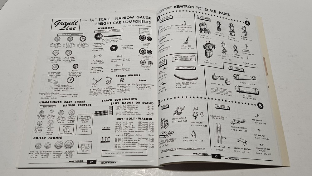 1972 Walthers Summer Edition O-Scale Catalog