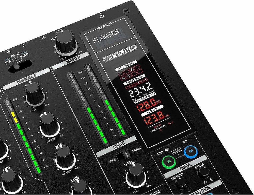 Reloop RMX-95 4+1-channel DVS Performance DJ Mixer with Neural Mix