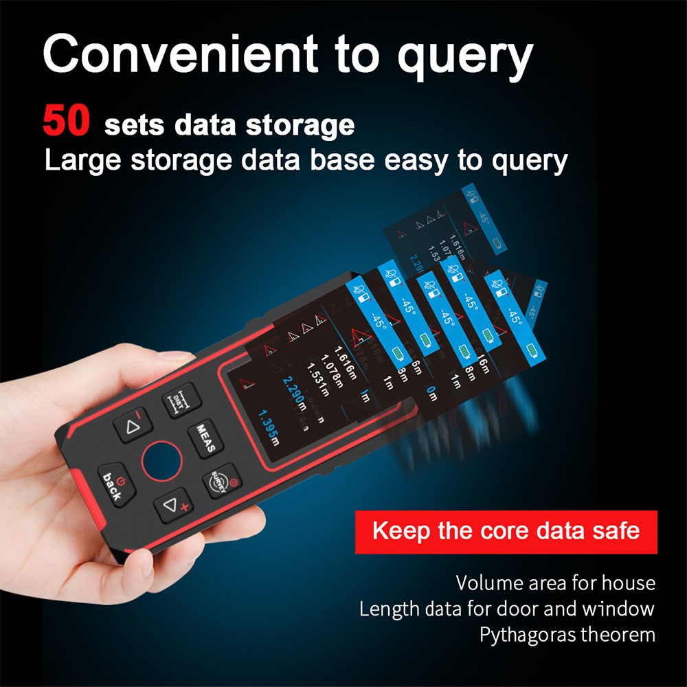 NF-518S Wall Scanner Stud Sensor Stud Detector Beam Detector Laser Rangefinder